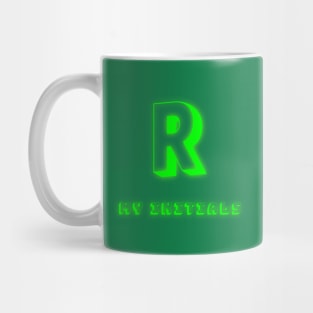 Letter R Letter Art Mug